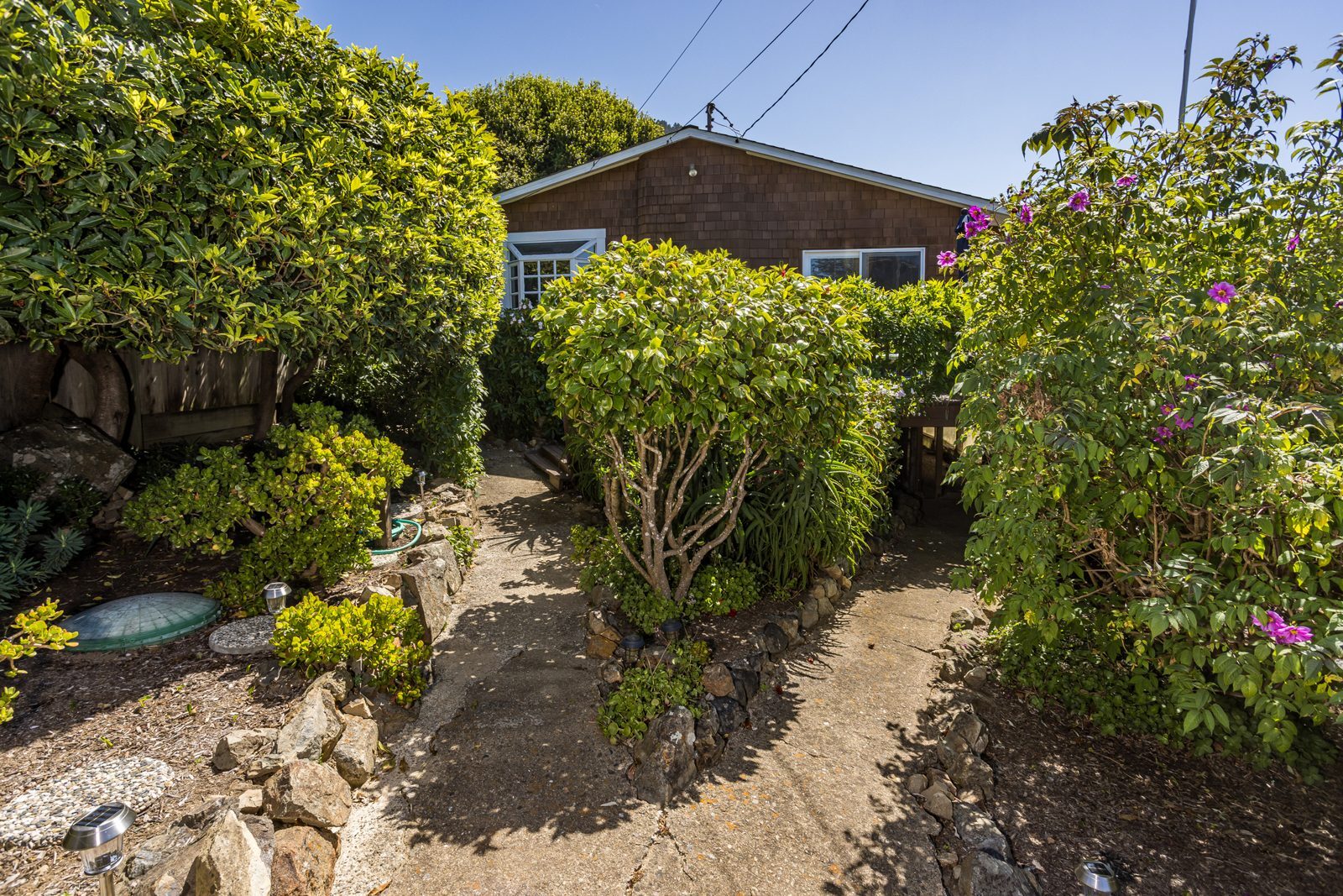 Garden path leading to the cottage